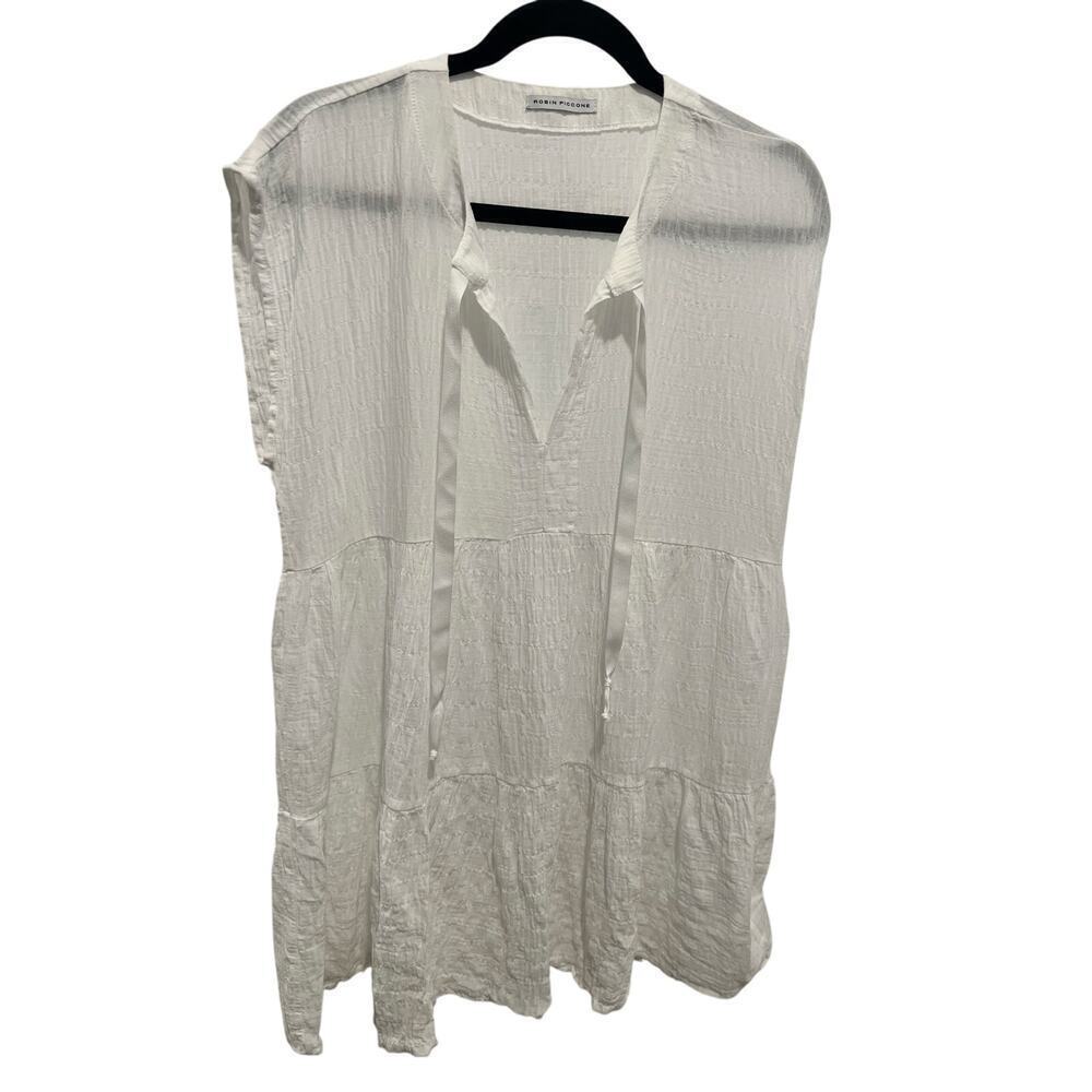 Robin Piccone Fiona Flouncy Cover-Up Dress Size XS P2P 22’ - Picture 4 of 4
